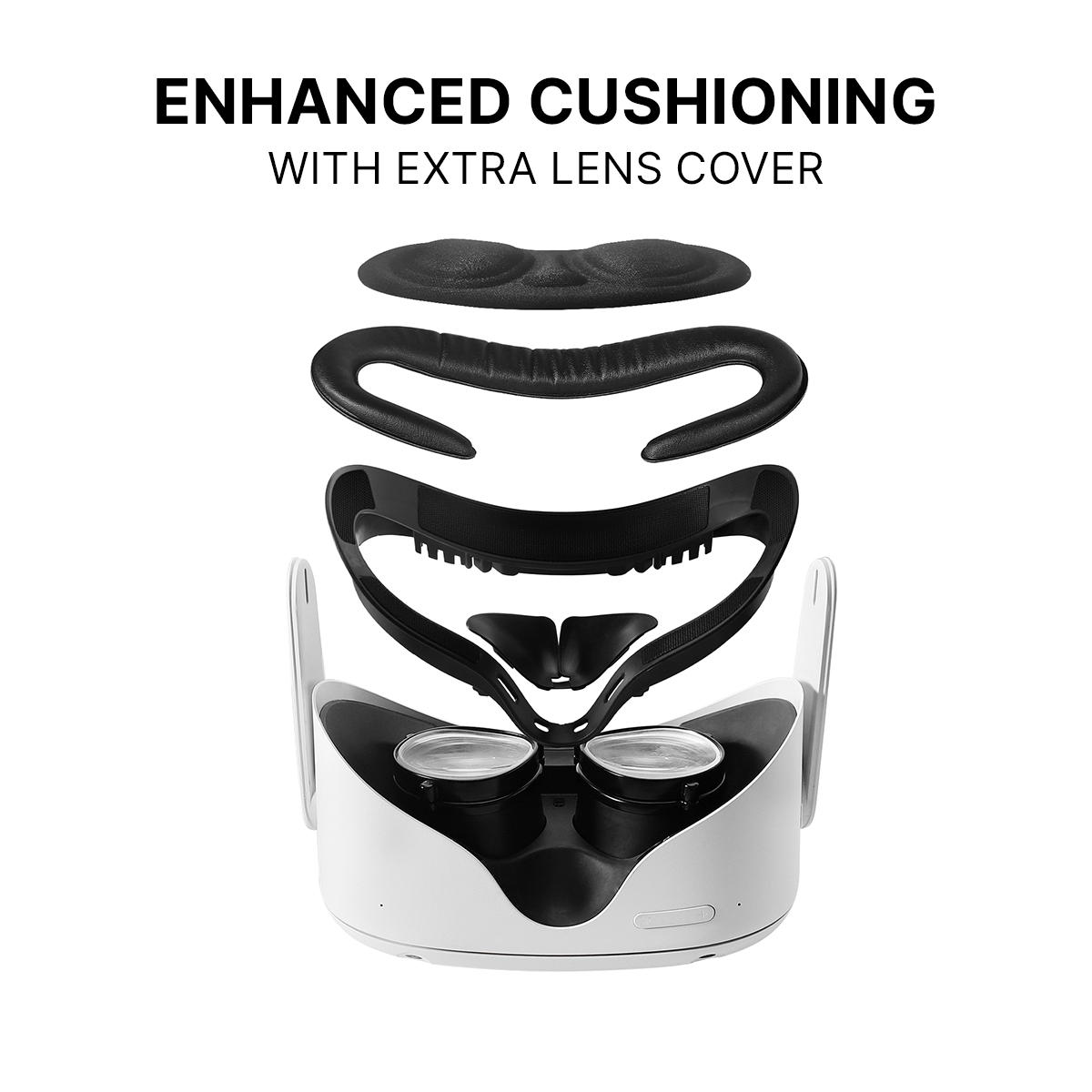 Nova Design Facial Interface for Meta Quest 2 – Ultimate Comfort, Ventilation, Light Block, Soft Cushion for Immersive VR