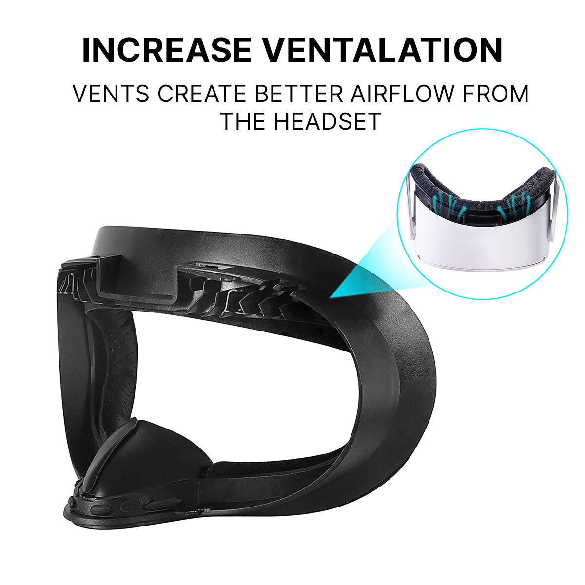 Nova Design Facial Interface for Meta Quest 2 – Ultimate Comfort, Ventilation, Light Block, Soft Cushion for Immersive VR