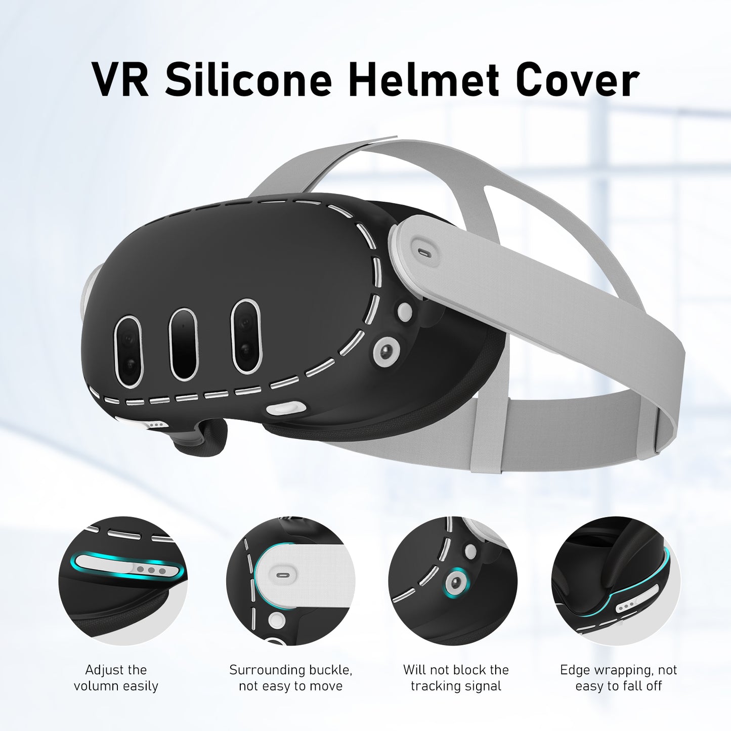 Nova Design Silicone Shell for Meta Quest 3 – Custom Look, Anti-Scratch, Anti-Dust Cover, Lightweight Protection