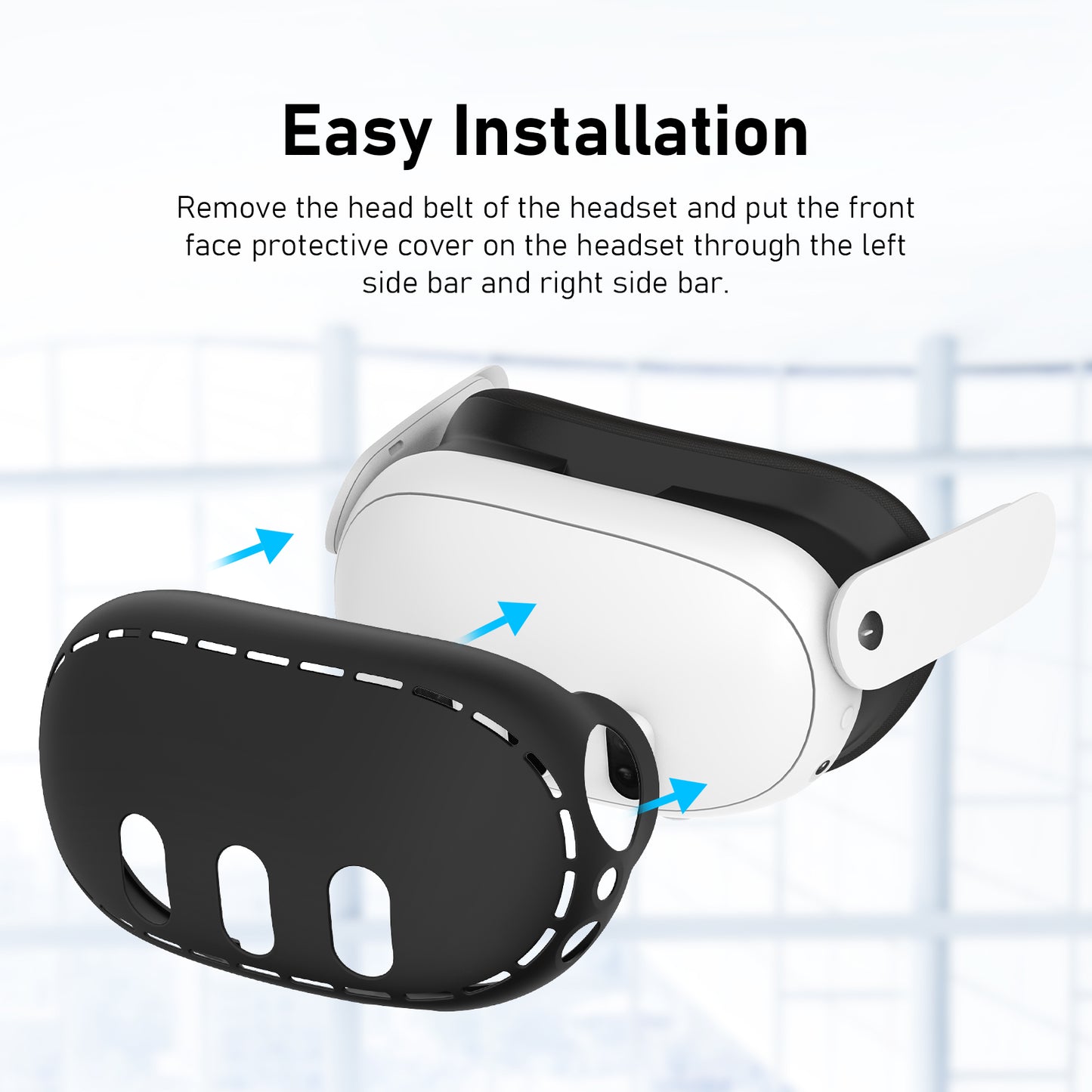 Nova Design Silicone Shell for Meta Quest 3 – Custom Look, Anti-Scratch, Anti-Dust Cover, Lightweight Protection
