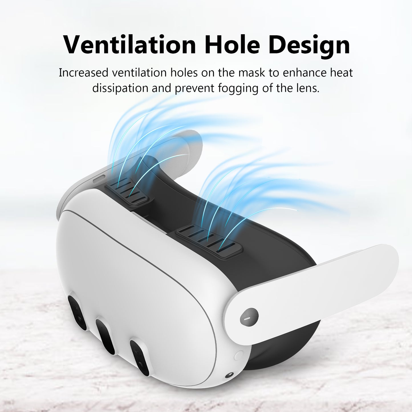Nova Design Facial Interface for Meta Quest 3 – Enhanced Comfort, Light Block, Soft Cushion, Optimal Ventilation for Immersive VR