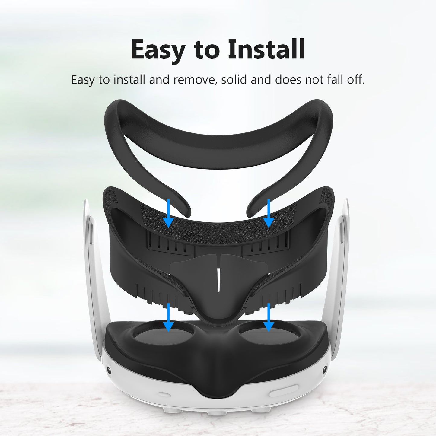 Nova Design Facial Interface for Meta Quest 3 – Enhanced Comfort, Light Block, Soft Cushion, Optimal Ventilation for Immersive VR