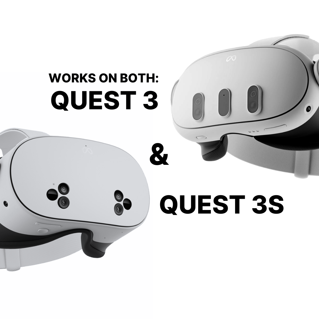 Nova Design Minimalist Controller Grips for Meta Quest 3 & 3S – Slim, Secure Fit, Comfortable Straps, Durable & Lightweight for Immersive VR