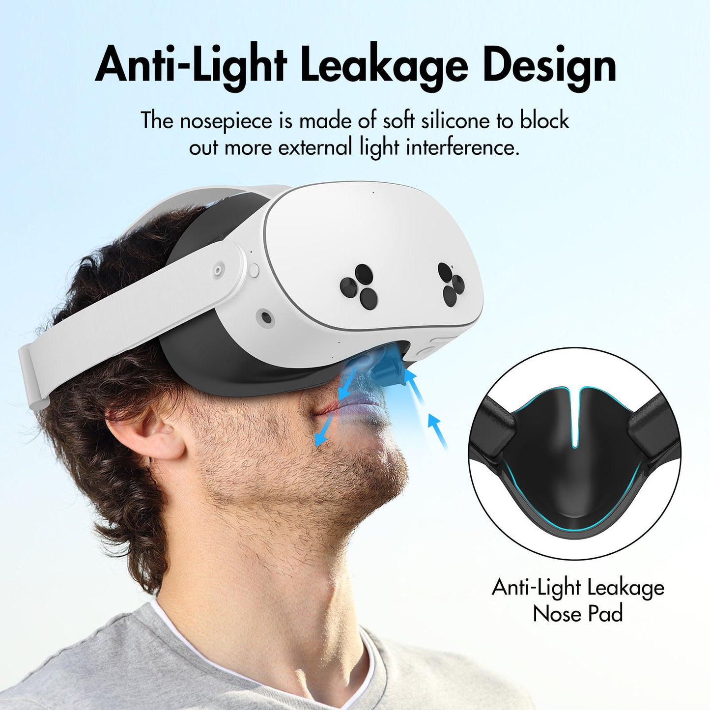 Nova Design Facial Interface for Meta Quest 3S – Enhanced Comfort, Light Block, Soft Cushion, Optimal Ventilation for Immersive VR