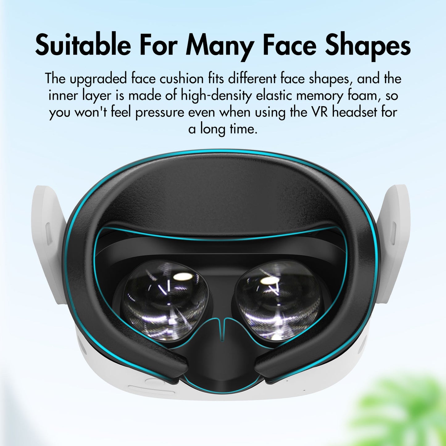 Nova Design Facial Interface for Meta Quest 3S – Enhanced Comfort, Light Block, Soft Cushion, Optimal Ventilation for Immersive VR