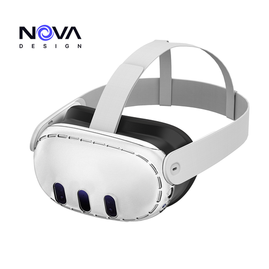 Nova Design Transparent VR Shell Protective Cover for Meta Quest 3 – Scratch-Proof, Drop-Proof, Waterproof Polycarbonate Case for Full Headset Protection