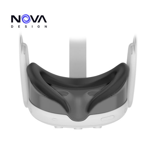 Nova Design Silicone Face Cover for Meta Quest 3 – Sweat Protection, Enhanced Comfort, Skin-Friendly Cushion, Durable & Lightweight for Long VR Sessions